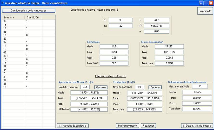 Software estadístico. Una herramienta para el tratamiento de muestras en investigación